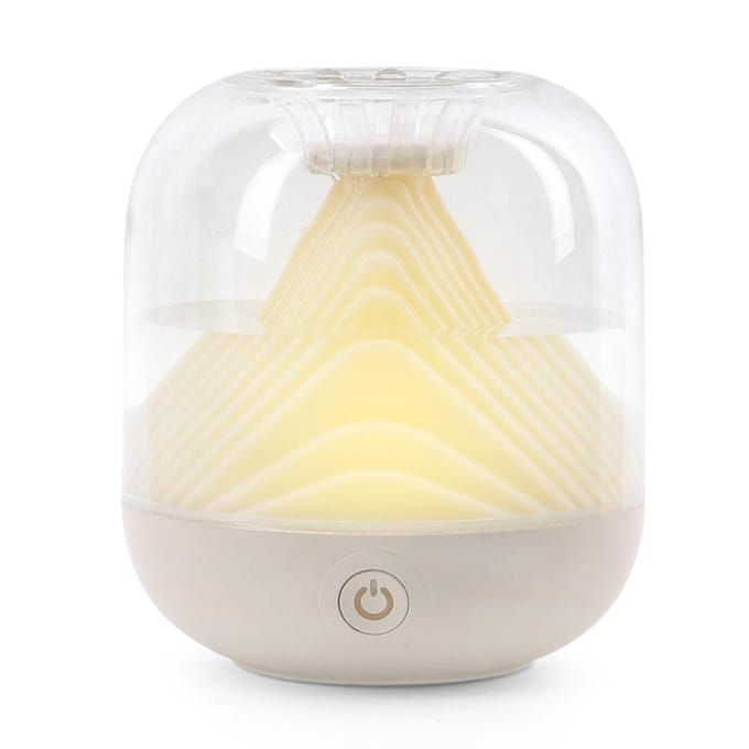 Luchtbevochtiger Mini Desktop Aromatherapie 1800mAh USB Sfeerlamp 700ml Grote capaciteit Thuis wit