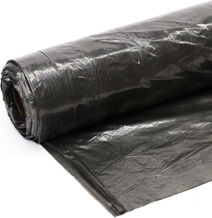 Kelfort Bouwfolie zwart 600cm x 50 meter x dikte 60 micron
