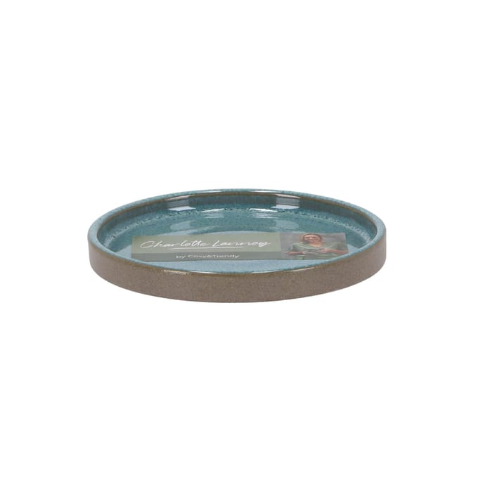 Mini Bord - 9 cm - Basalt - Oceaangroen