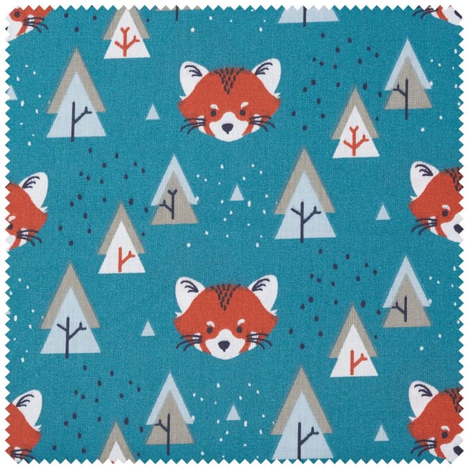 Katoenen stof "Little Fox"