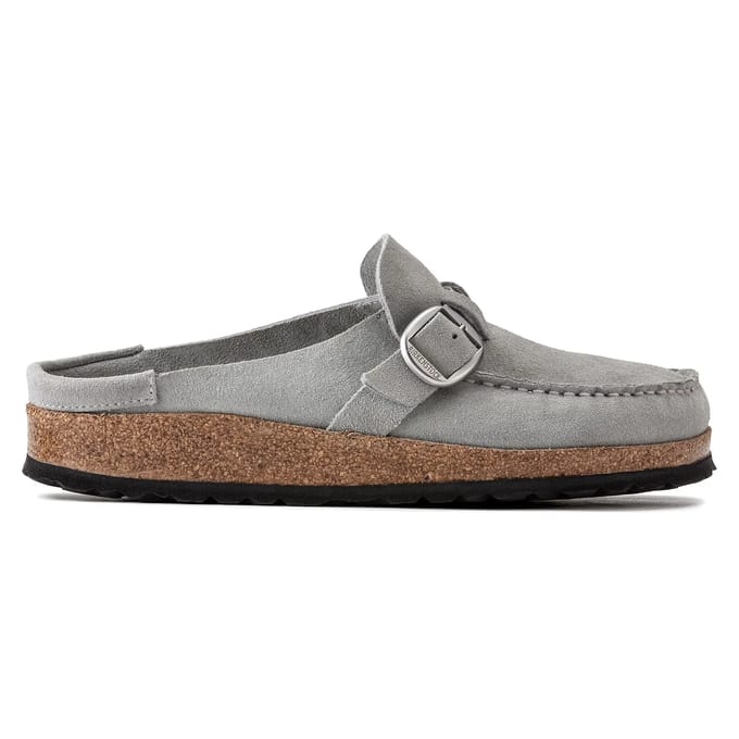 Damesklompen van suède leer Birkenstock Buckley