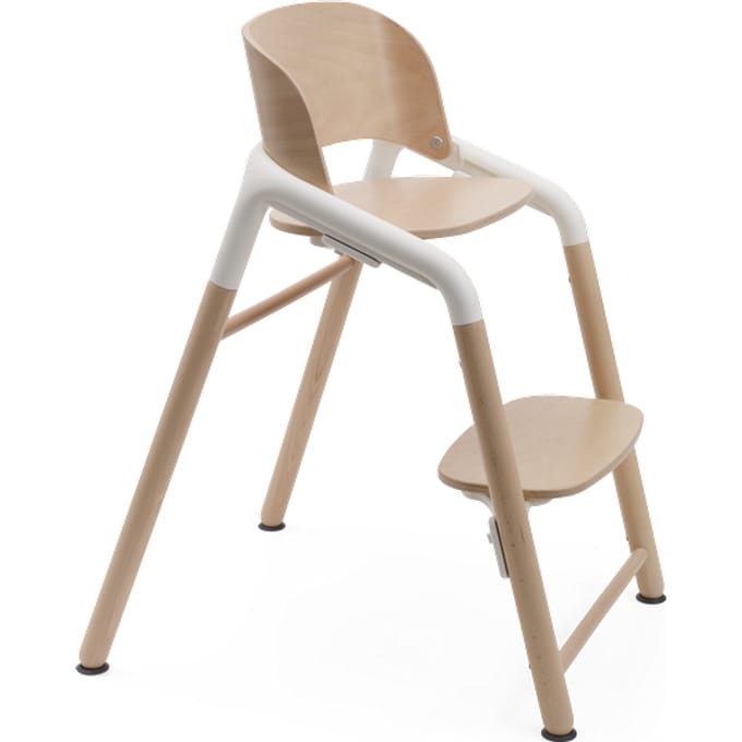 Refurbished Bugaboo Giraffe stoel - Neutral wood/white Neutral wood/white