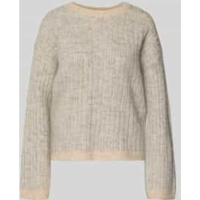 Relaxed fit pullover van wolmix met alpaca, model 'FALVA'