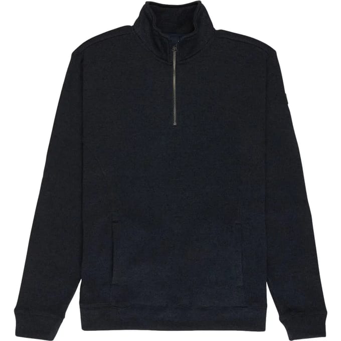 Quiksilver Keller Sweatshirt Met Halve Rits Blauw S Man