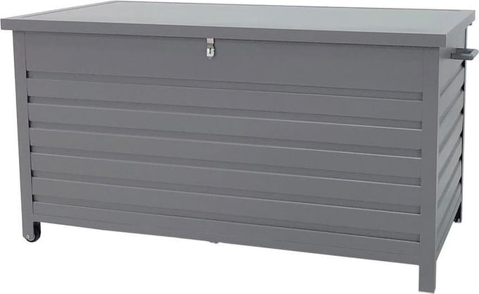 Cambridge kussenbox - aluminium - 141x73 cm - arctic grey