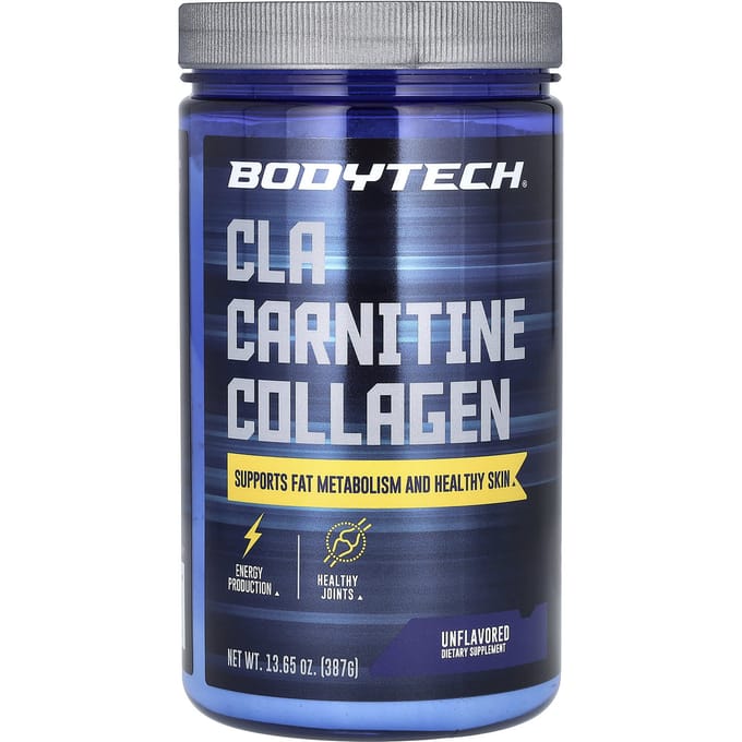 BodyTech, CLA Carnitine Collageen, Zonder smaak, 13.65 oz (387 g)