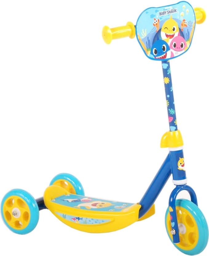 Baby Shark step - Kinderen - Blauw Geel