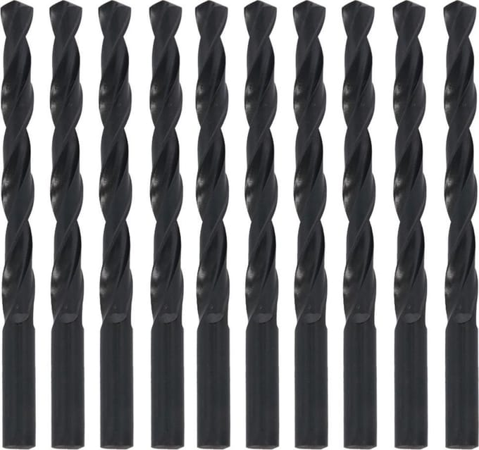 Benson Set spiraalboren - metaal en hout - 10 mm - 10 stuks - met opbergbox