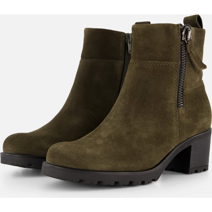 Gabor Gabor Enkellaarsjes groen Suede