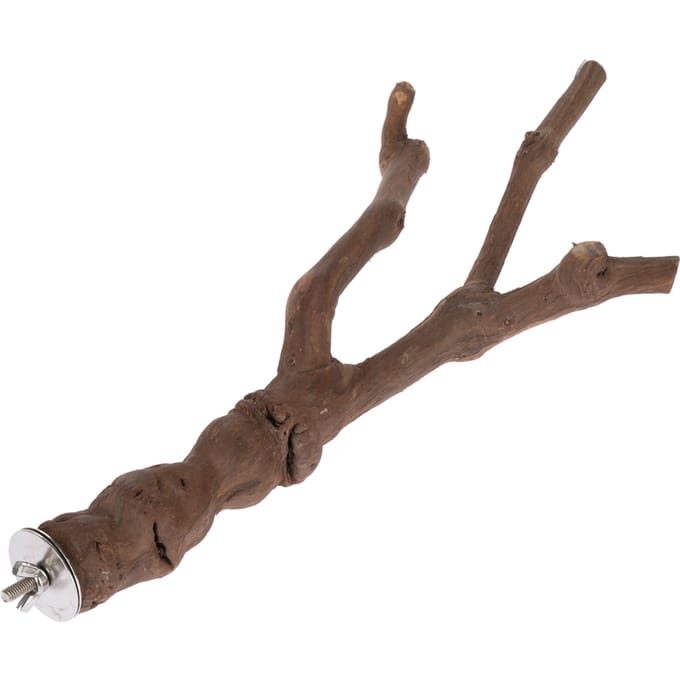 Maat XL: ca. Ø3.5x40cm Y-vogel zitstok druif TIAKI kooi accessoires