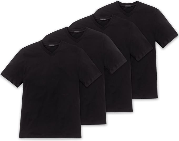 SCHIESSER T-shirt American T-Shirt Verpakking van 4