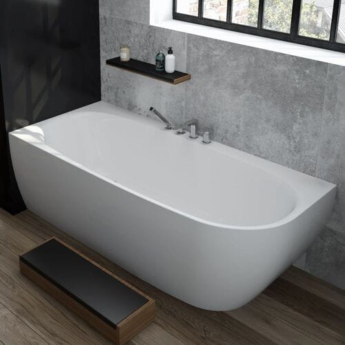 Hoesch iSensi corner bath asymmetric monobloc 170 x 75 cm left version 3814.010