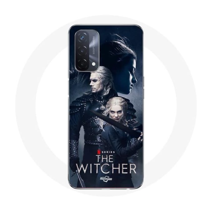 Oppo A93 5G hoesje de witcher geralt yennefer ciri degen
