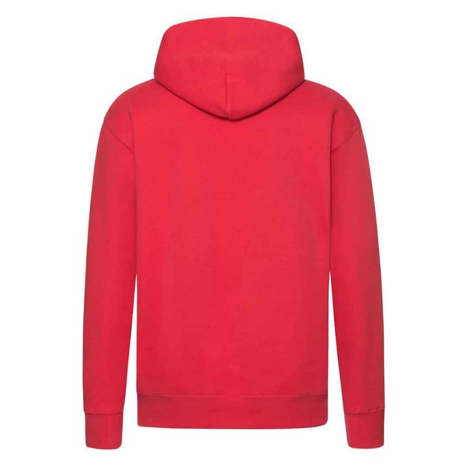 Fruit of the Loom Heren Premium Hoodie (Rood)