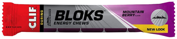 Clif® Blok Energy Chew Mountain Berry (per 18 in doos) - Energiereep