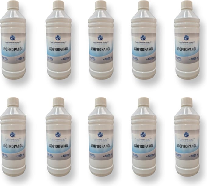 Isopropanol 99,9% Zuiver - 10x 1 Liter - IPA Grootverpakking | TCE