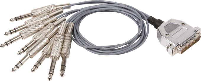 MUSIC STORE Studio Multicore/Pro 8/25-Kl. 0,5m / D-Sub 25 <> jack sym. - Analoge multicore kabel