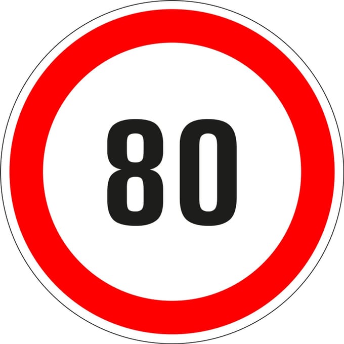 80 bord - kunststof 100 mm