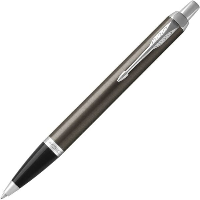 Parker IM Ballpoint Pen Dark Espresso with Gemiddeld Point Blauw Inkt Refill (1931671)
