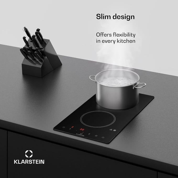Inbouwhaute met 2 Platen - Keramisch Inductie Kookplaat met Touch Control en Timer