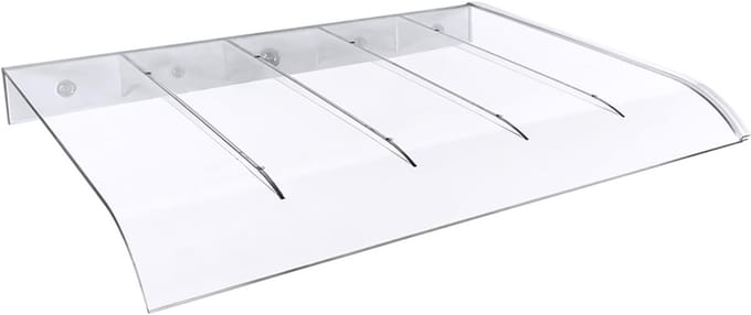 Regenkap Deur - Overkapping Buiten - Bescherming Entree - UV Bestendig - 35x50cm - Transparant