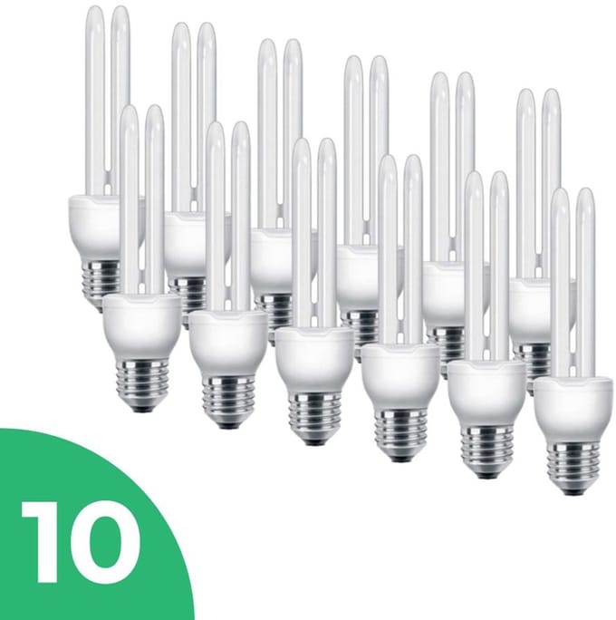 Sidef Stick Spaarlamp E27 - 13W - Daglicht - Niet Dimbaar - 10 stuks