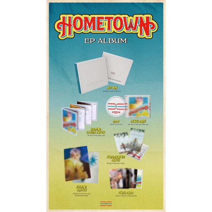 BamBam - HOMETOWN (PE) Y compris. POB DE MARCHANDISES KPOP KPM white