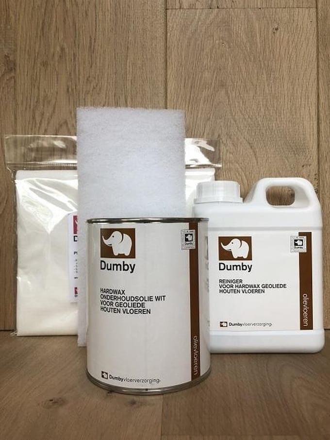 Dumby Onderhoudsset Hardwaxolie Wit - Set
