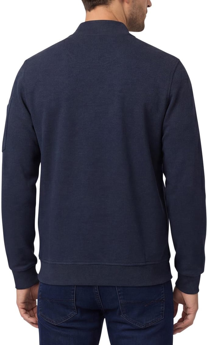CASA MODA comfort fit sweatvest - donkerblauw
