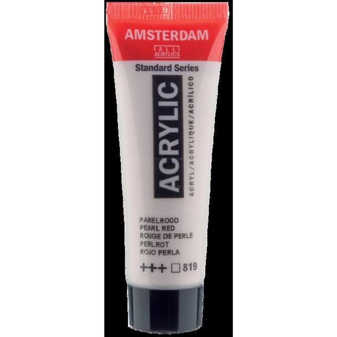 Peinture acrylique en tube - Rouge de perle - 819 - Amsterdam - 20ml rouge