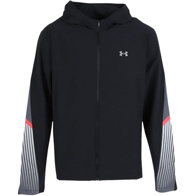 Under Armour Velociti Storm Hooded Hardloopjas Heren-Zwart,Grijs