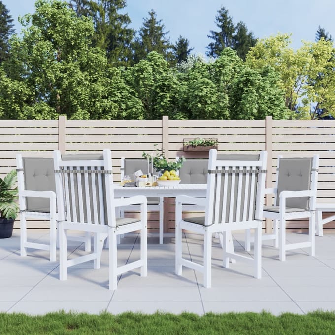 vidaXL - Tuinstoel - kussens - Grijs - 100 - x - 50 - x - 3 - cm