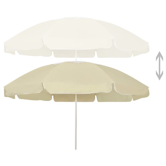 vidaXL - Strandparasol - 240 - cm - zandgeel