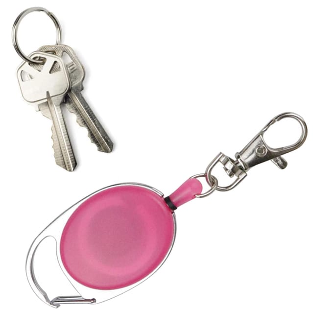 Intrekbare Sleutelhanger Heavy Duty Diefstalbestendig Snelhaak Draagbaar Multifunctioneel Intrekbare Sleutel zwart