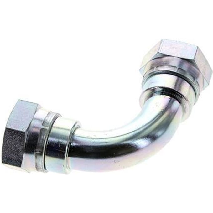 90° L-Koppeling G1'' Binnendraad Hoge Druk Staal  60° Conus 150bar Hydrauliek