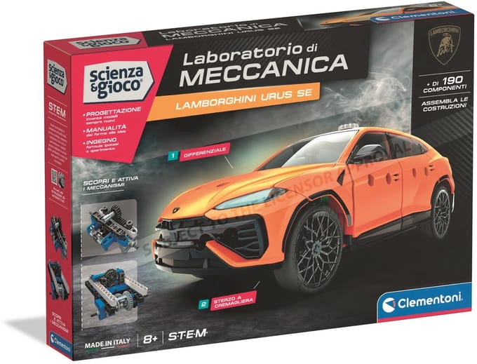 Clementoni Wetenschap & Spel Mechanics - Lamborghini Urus - STEM Speelgoed - Constructie Speelgoed - Vanaf 8 jaar