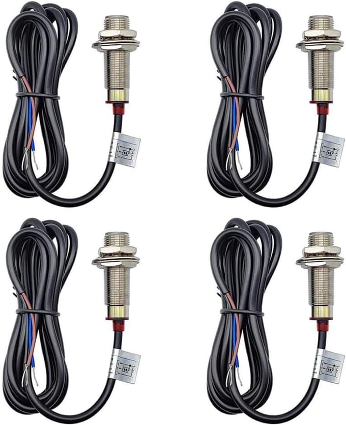 Hall Effect Sensor - Nabijheidsschakelaar NPN NO - Metaaldetectie Industrie - IP65 Waterdicht LED - 10 mm detectie - Zilver