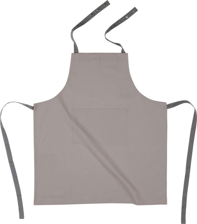 Schort solid 74x85 op haak, SET/2, taupe