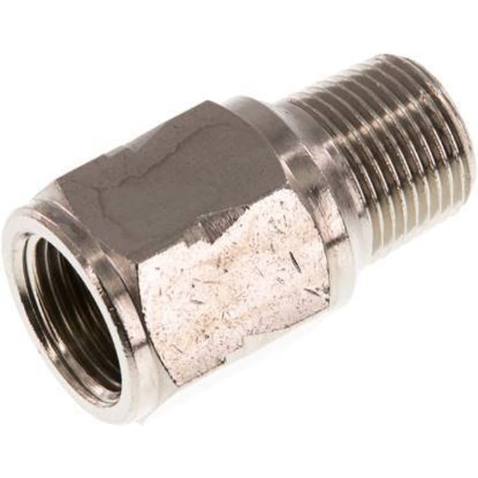 R/Rp 3/8'' M/V Mini Terugslagklep Vernikkeld Messing 10 bar (145 psi) NBR Met Veer