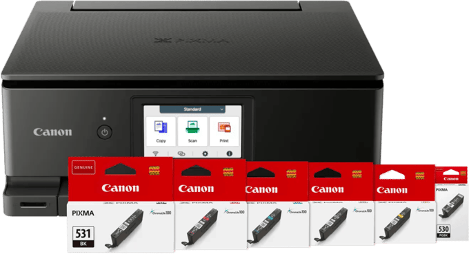 Canon PIXMA TS8750 + 1 set extra inkt