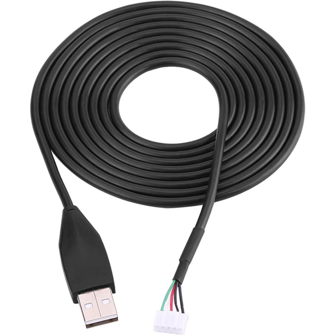 2 meter USB Muis Lijn Draad Kabel Vervanging Reparatie Accessoire Voor MX518 Gaming Muis black