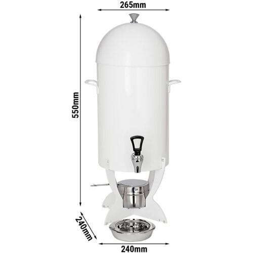 GGM Gastro Heißgetränkespender - 5 Liter - Weiß Wit