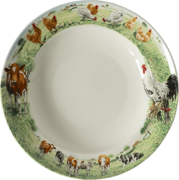 Wiebe van der Zee Bord Diep 23 cm Koe/Kip