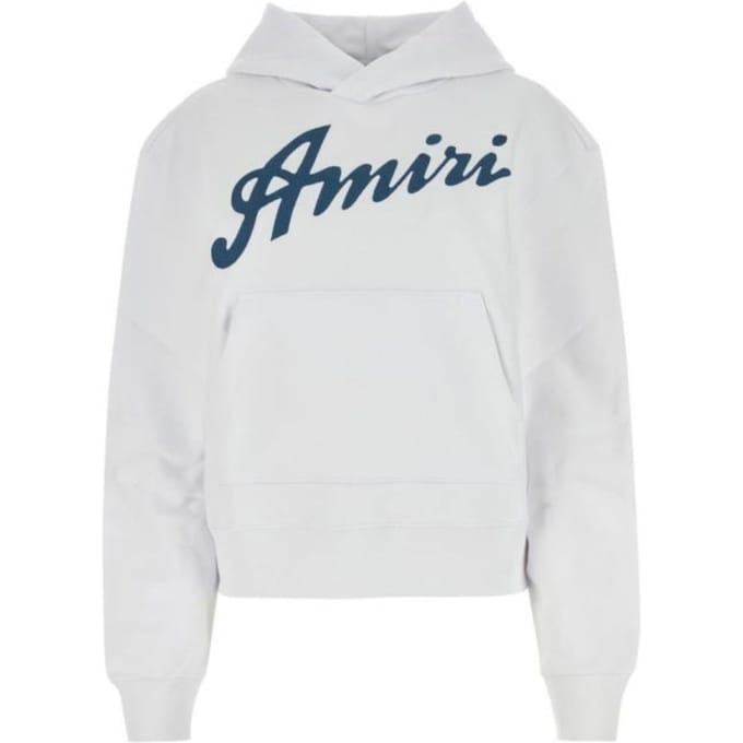 Amiri California Hawaiiaans ontwerp witte hoodie