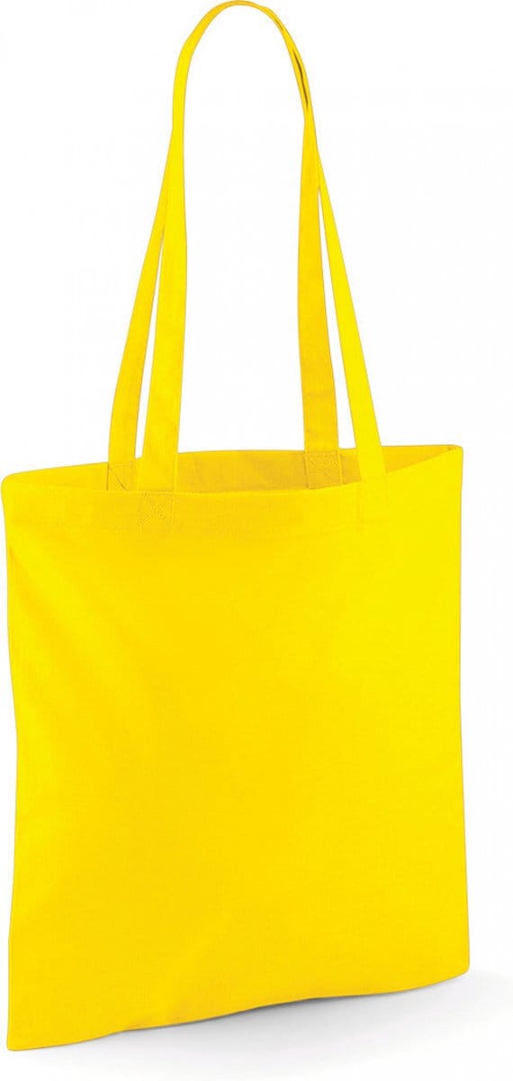 Westford Mill Bag For Life - Long Handles WM101 - Yellow - 38 x 42 cm