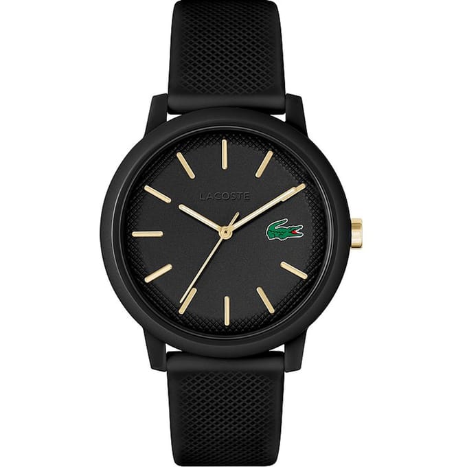 Lacoste LC2011233 Lacoste.12.12 Kunststof Zwart 42mm