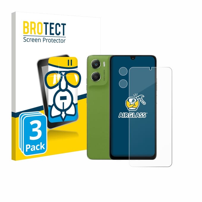 Screenprotector 3 Stuks voor Motorola Moto G06 (Voor+Camera) Beschermglas transparant