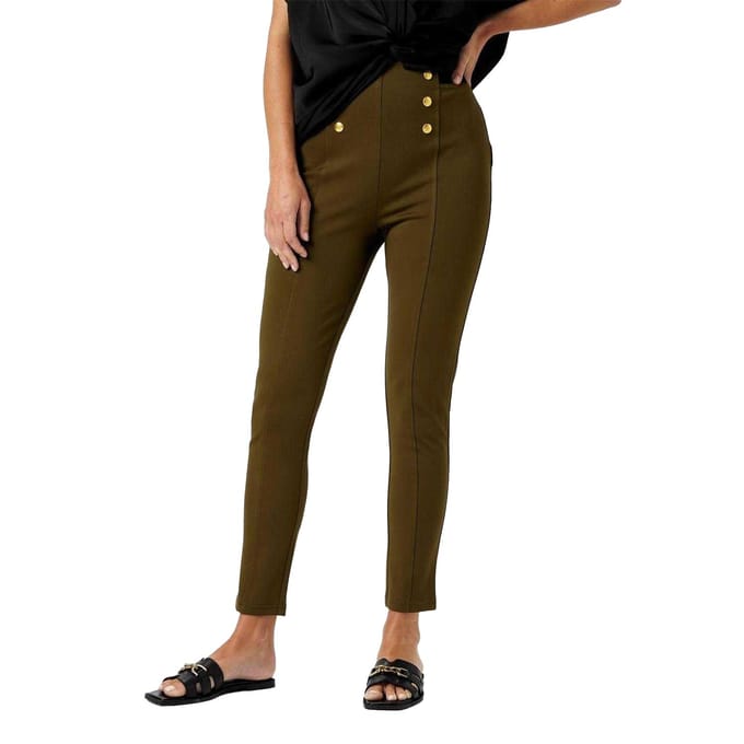 Biba Dames/Dames Ponte Slim Legging (Kaki Groen)