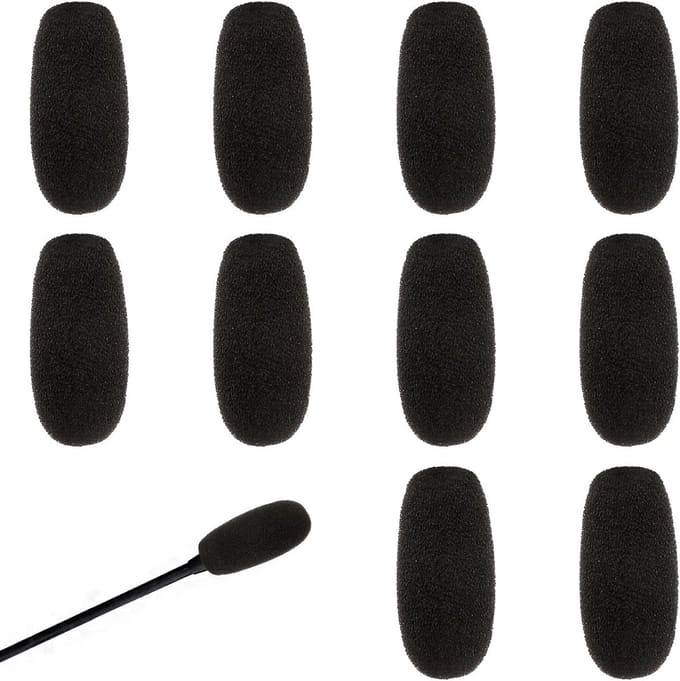 10 Stuks Schuim Microfoon Windscherm Covers voor Headsets