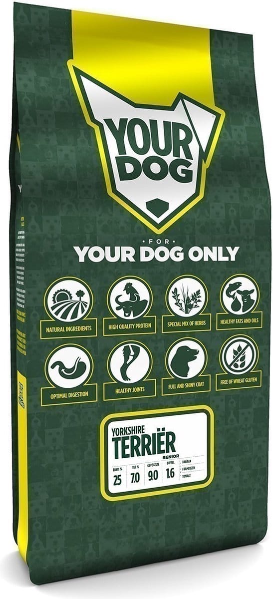 Yourdog Yorkshire terriër - Hondenbrokken - Senior - 12 kg